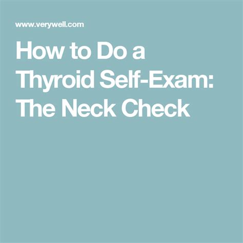 Do A Thyroid Neck Check To Find Lumps In Your Glands Thyroid Thyroid