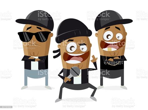Mob bosses aren't messing around with nicknames,. Funny Cartoon Of Gangster Rappers Stock Illustration ...