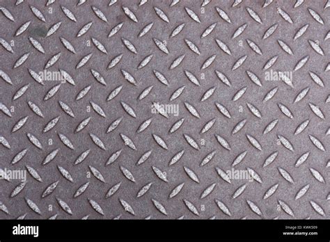 Stamped Steel Diamond Plate Pattern Stock Photo Alamy