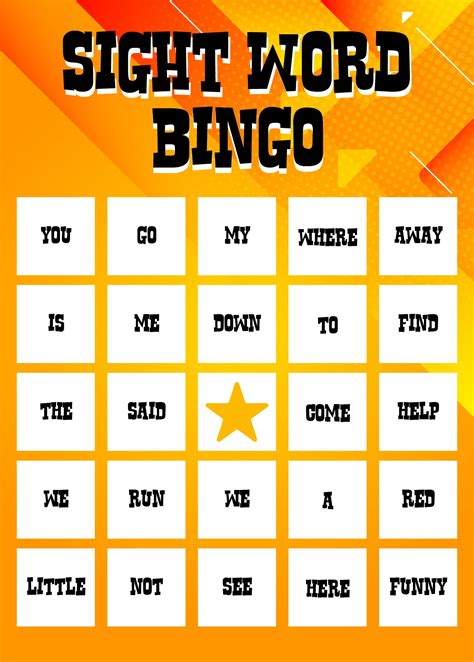 Free Printable And Virtual Bingo Cards Word Bingo Sight Word Bingo Hot Sex Picture