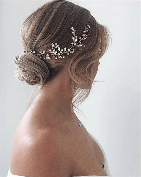 Bridal Hair Vine Wedding Hair Pieces Simple Hair Vine Crystal Etsy