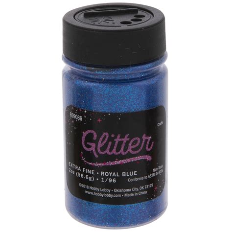 Royal Blue Extra Fine Glitter 2 Ounce Hobby Lobby 659086