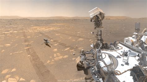 These Selfies Of Nasas Mars Helicopter With The Perseverance Rover Are