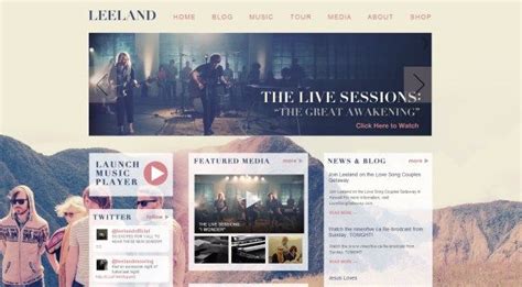 25 Of The Best Websites Of Bands And Musicians Band Website Cool