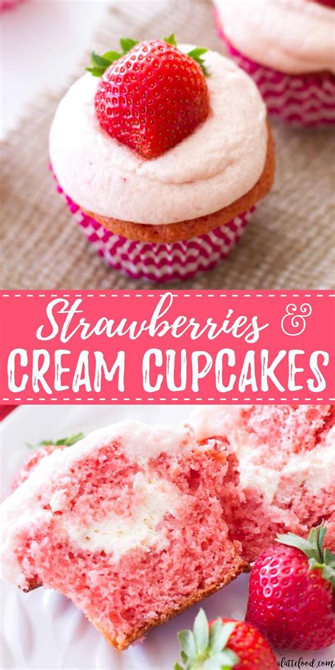 These strawberries and cream cupcakes are made with moist vanilla cupcakes, fresh cream filling with chopped strawberries and the most . These easy strawberry #cupcakes are filled with homemade ...