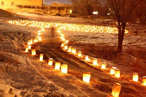 During The Winter Solstice We Create A Farolito Labyrinth Winter