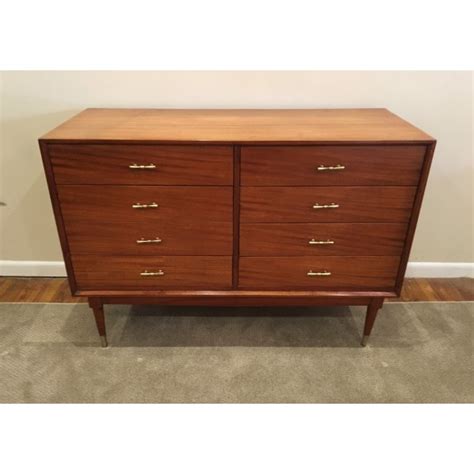 Mid Century Modern Mahogany Dresser C 1960 Classic Antiques Phl