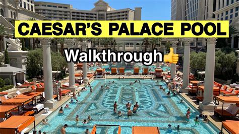Caesars Palace Pool Walkthrough 2022 Las Vegas Virtual Pool Tour