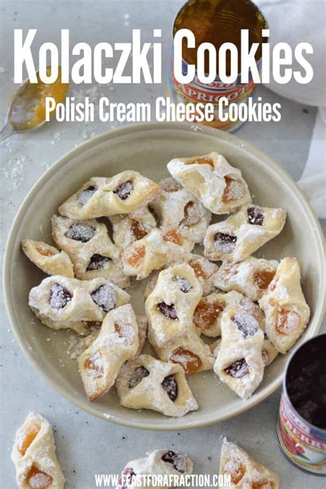 Kolaczki Cookies Polish Cream Cheese Cookies Feast For A Fraction