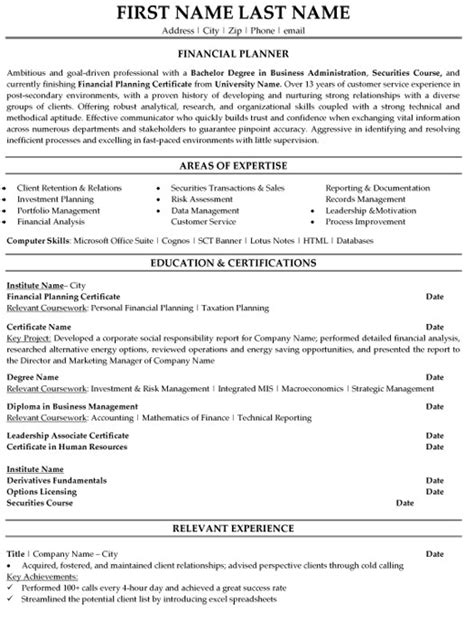 Free resume template for designer. Top Finance Resume Templates & Samples