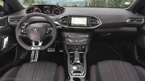 Peugeot 308 has 3 images of its interior, top peugeot 308 2020 interior images include dashboard view, gear shifter and touch screen. Medidas Peugeot 308 SW 2017, maletero e interior