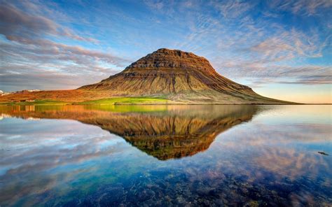 Nature Landscape Reflection Clouds Iceland Wallpapers Hd Desktop