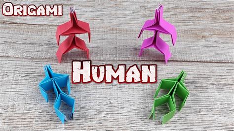 Origami 3d Human Paper How To Making An Easy Body Human Tutorial