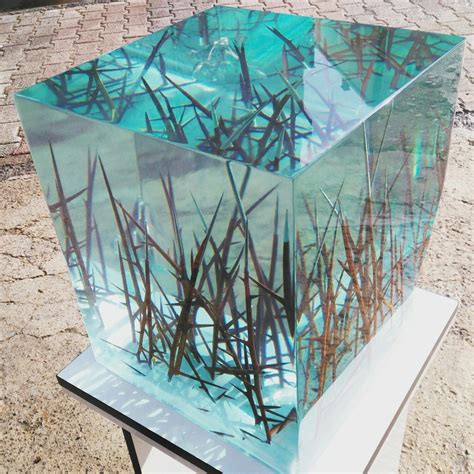 Cube Resin Side Table Epoxy Resin Crafts Wood Resin Resin Diy Resin Table Wood Table