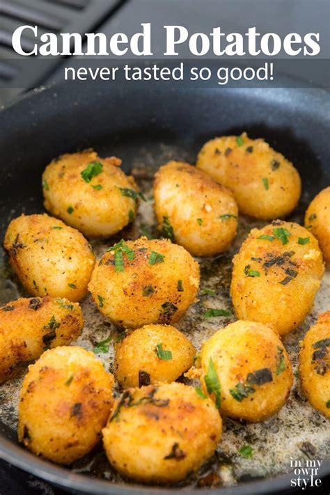 Gourmet Herbed Canned Potatoes Recipe Recipe Canned Potatoes Potato Recipes Side Dishes
