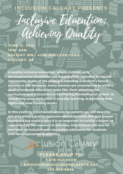 Inclusive Education Achieving Quality Inclusion Calgary Inclusion