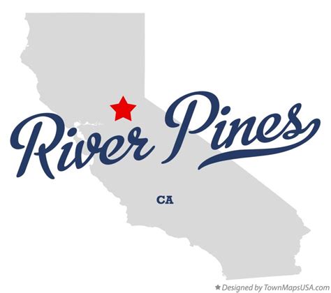 Map Of River Pines Ca California