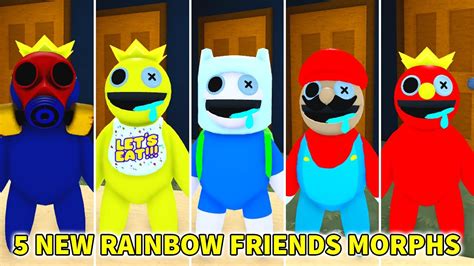 How To Get All 5 New Rainbow Friends Morphs In Find The Rainbow Friends