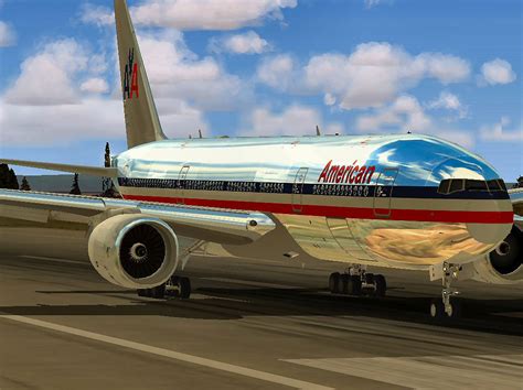 It is the world's largest twinjet. American Airlines Boeing 777-200ER for FSX