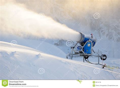 Snow Gun Stock Photo Image Of Machine Freeze Snowmaker
