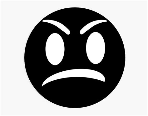 Angry Face Draft 1 Clip Art Angry Black Face Emoji Hd Png Download