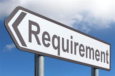 Requirement Highway Sign Image