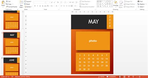 2020 Powerpoint Calendar Templates At