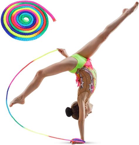 Gymnastics Arts Rope Jump Ropes With Rainbow Color Used For Official