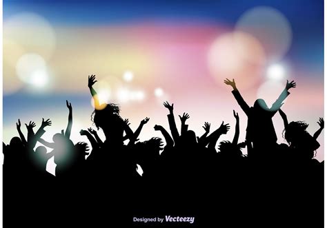 Crowd Silhouette Free Vector Art 4160 Free Downloads