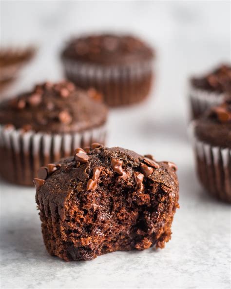 Vegan Double Chocolate Muffins