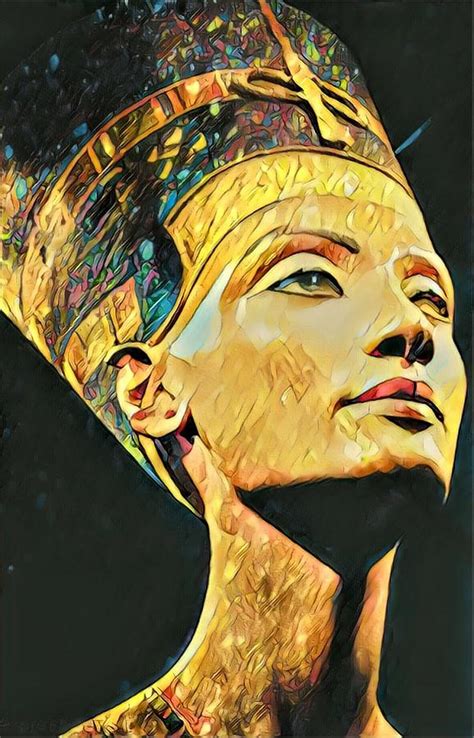 Queen Nefertiti Painting By Stephany Mika Fine Art America