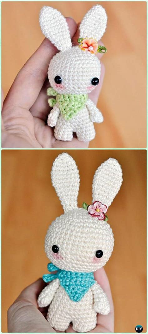 Crochet Amigurumi Bunny Toy With Neckerchief Free Patterns Diy How To