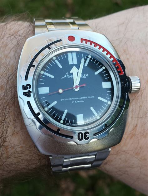 Vostok Amphibia 090 Black Bay Mod Krishnas Russian Watches
