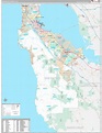 San Mateo County Wall Map - Premium - MarketMAPS