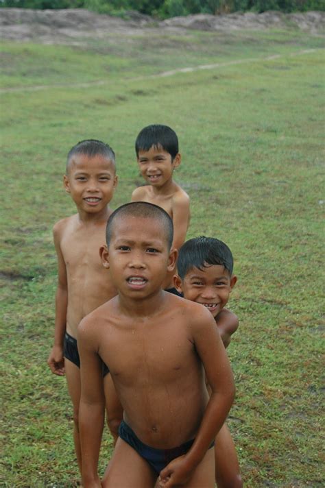 Lao Boys Playing By The Lake John Hobson Flickr