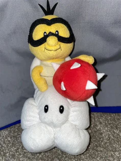 Super Mario Bros Koopa Troopa Turtle On Cloud Toy Stuffed Animal Plush