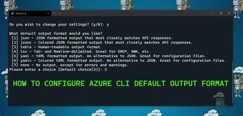 How To Configure Azure Cli Default Output Format Thomas Maurer
