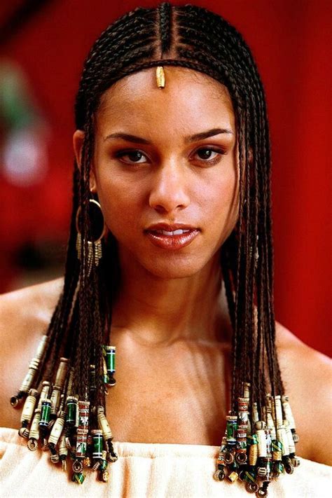 Pin By Shaniece On Alicia Keys Natural Hair Styles Braids With Beads