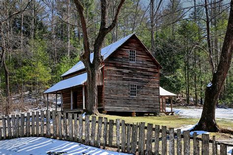 Tipton Cabin Cades Cove In The Great Smoky Mountains National Park