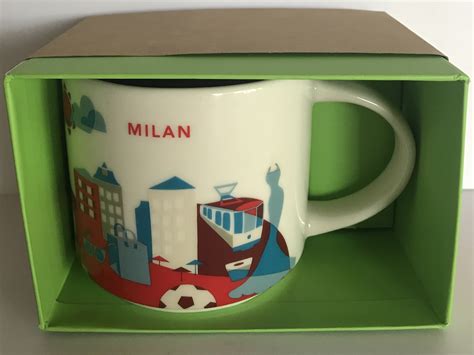 Starbucks You Are Here Collection Milan Italy Ceramic Coffee Mug New