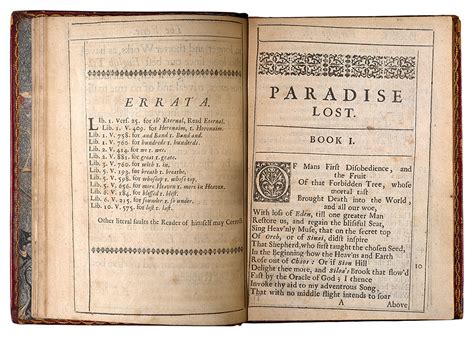 Book 1 John Miltons Paradise Lost The Morgan Library And Museum