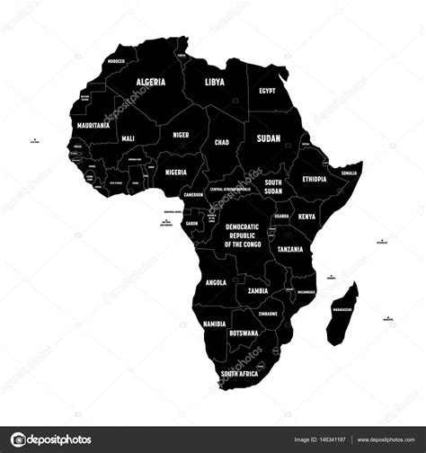 Map Of Africa No Names Africa Free Map Free Blank Map Free Outline