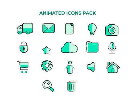 16 Animated Icons Pack For All Video Editing Software Riset