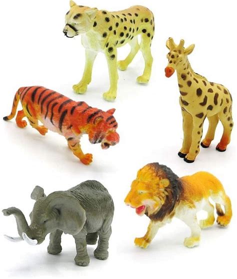 Safari Wild Animal Toy Set Realistic Animal Design Assorted Party Favor