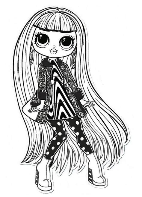 Groovy Babe Lol Surprise Omg Coloring Page Download Print Or Color
