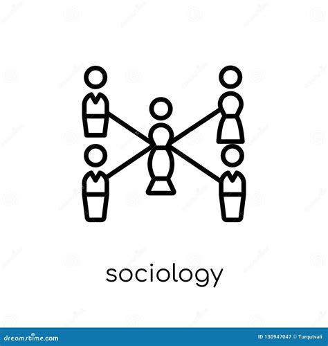 Icono De La Sociología Ilustración Del Vector Ilustración De Negocios