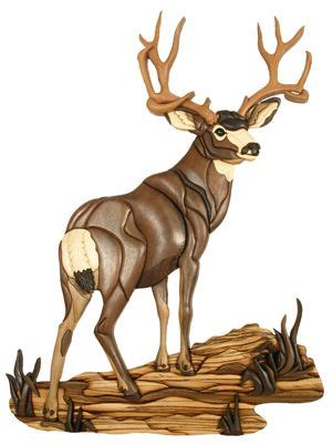 kathy wise intarsia mule deer woodworking pinterest mule deer