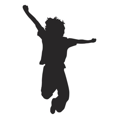 Boy Jumping Silhouette 6 Transparent Png And Svg Vector File