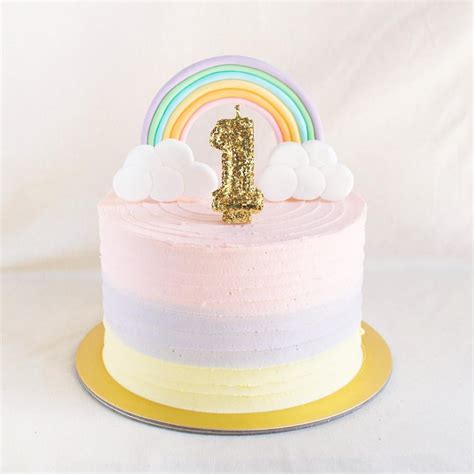 Pastels 👍 1st Birthday Cakes Rainbow Birthday Cake Cake