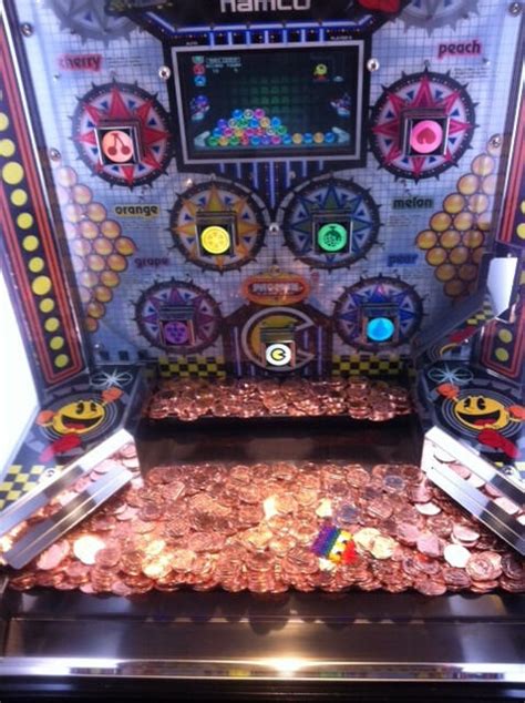Namco Pac Man Ball 2p Single Player Coin Pusher Arcade Machine In